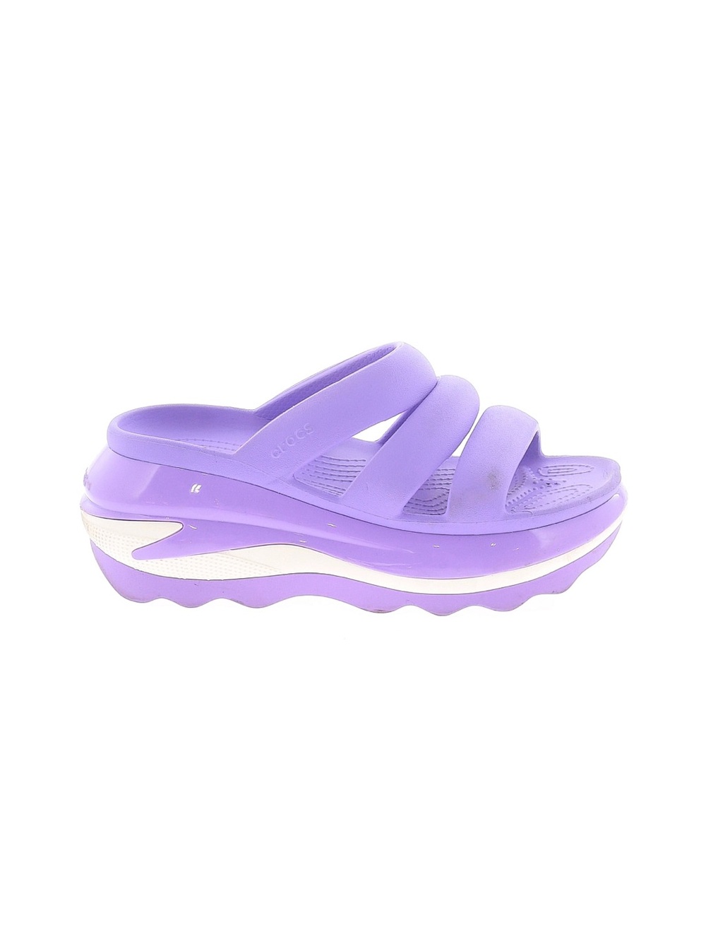 CROCS Mega Crush Lavender Platform Slide Sandal